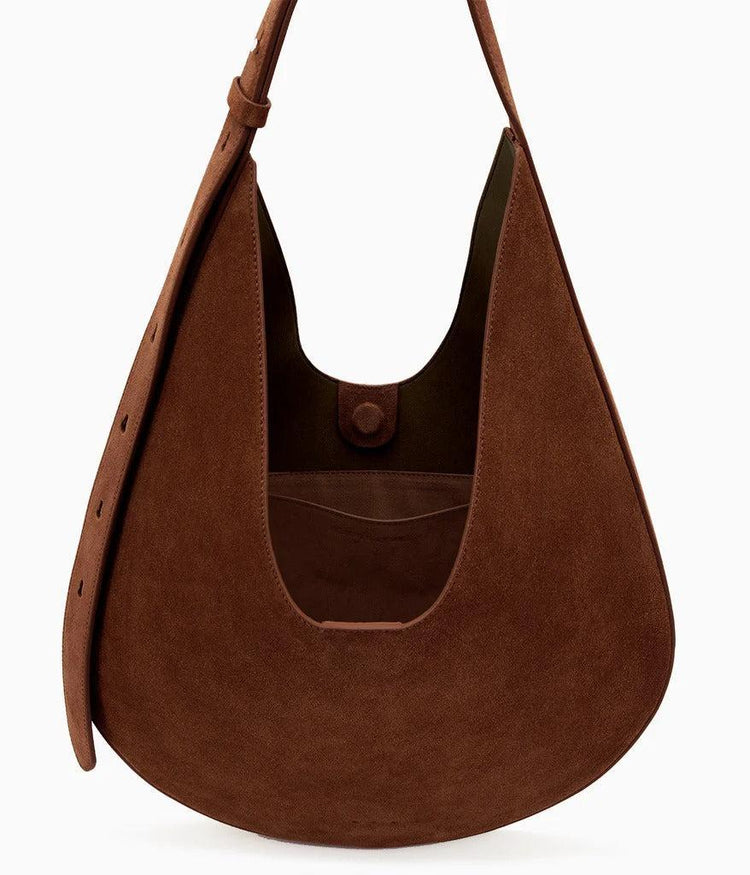 Aesther Ekme-Hobo Suede Cocoa-dgallerystore