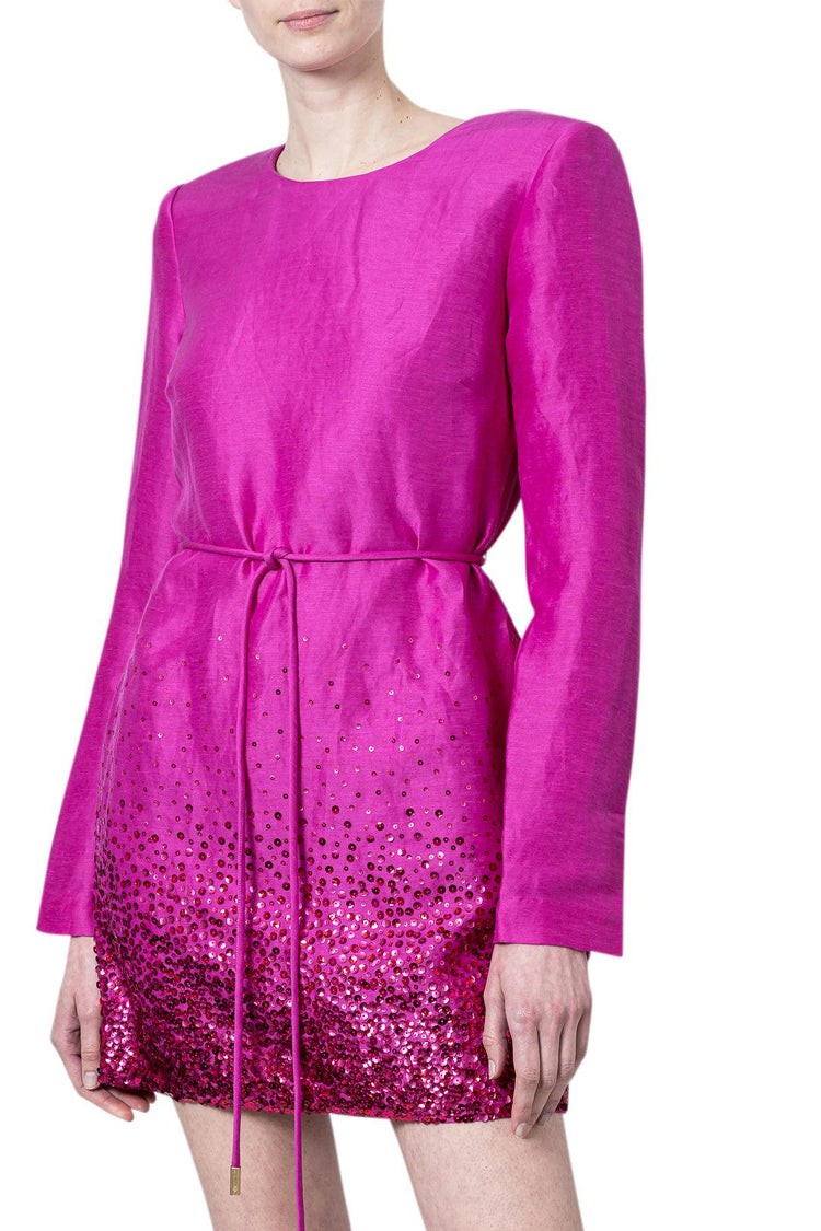 Aje-Reflection Sequin Mini Dress-dgallerystore