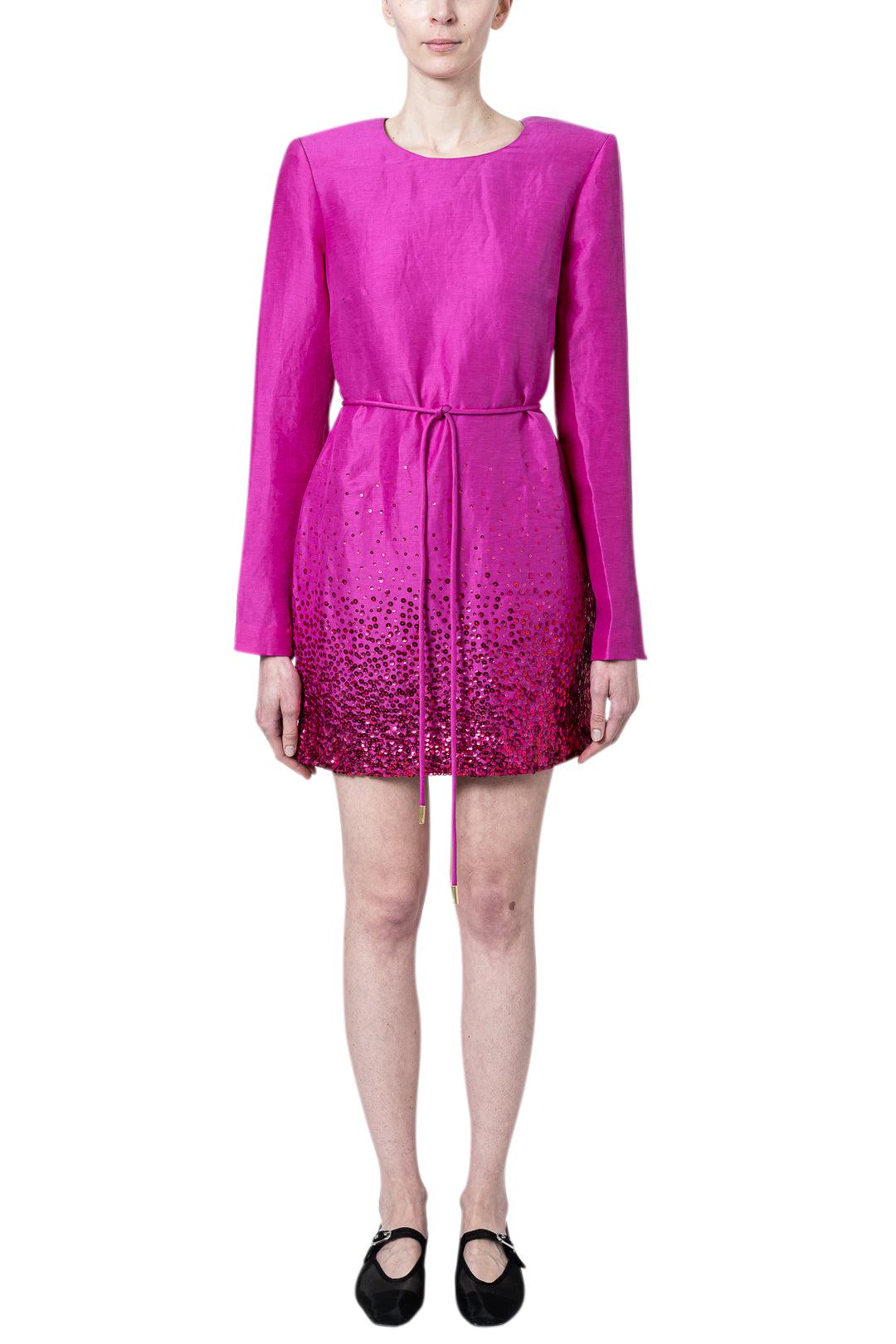 glitter dress in store Rory Sequin Dress | Made To Order Matte Rose Gold
