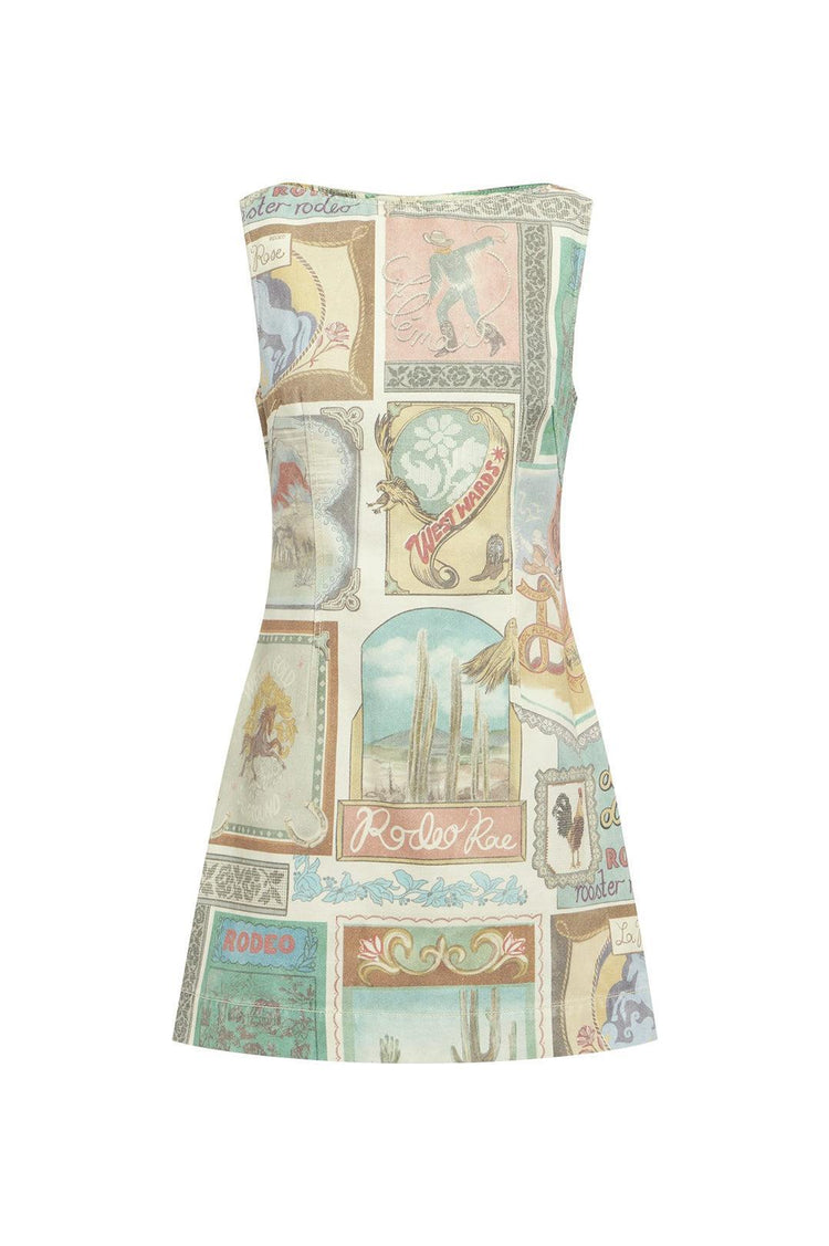 Alemais-Andie denim mini dress-dgallerystore