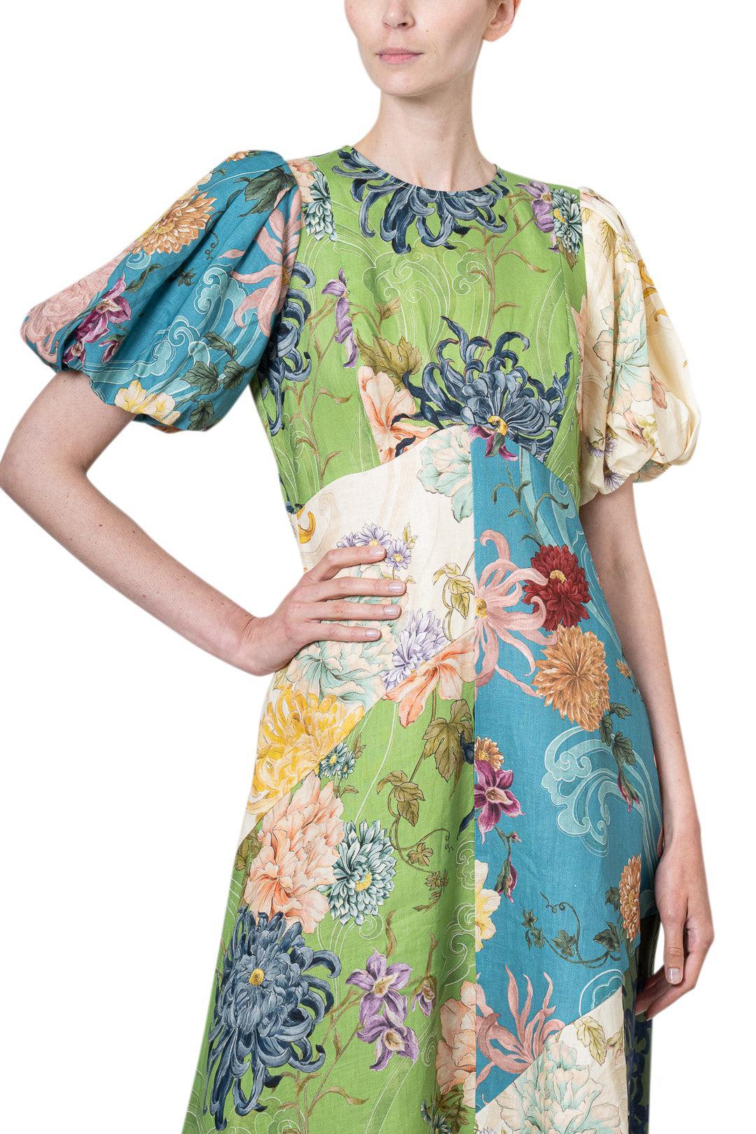 Alemais-Avery Spliced Midi Dress-dgallerystore