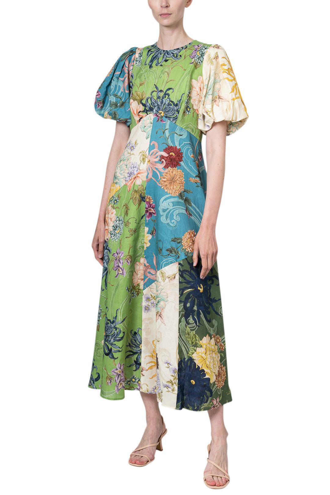 Alemais-Avery Spliced Midi Dress-dgallerystore