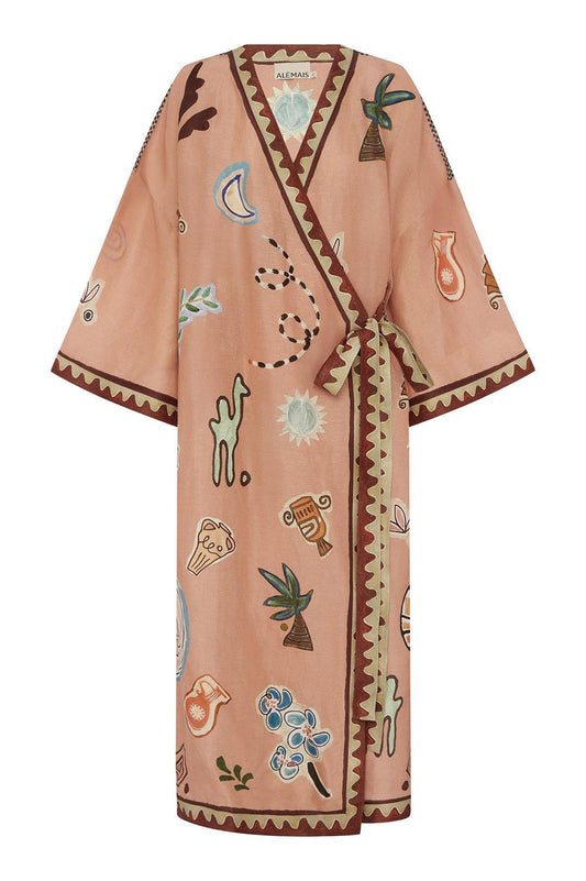 Alemais-Laurence wrap midi dress-dgallerystore