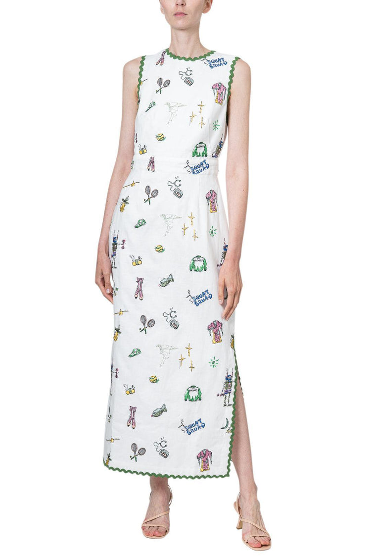 Alemais-Play Embroidered Midi-dgallerystore