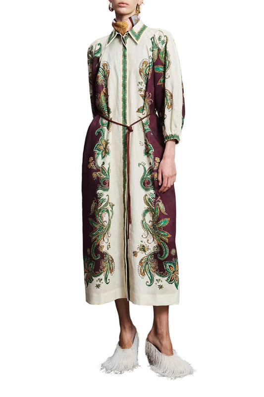 Alemais-Ruthie short sleeve shirtdress-dgallerystore