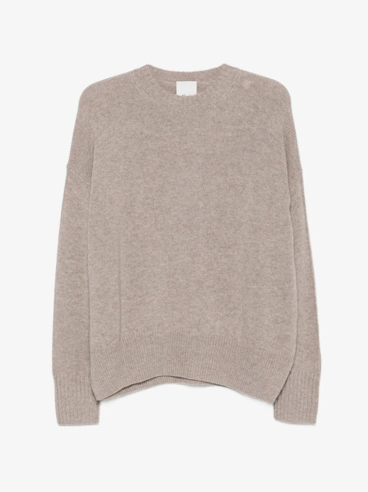 Allude-Round Sweater in cashmere-dgallerystore