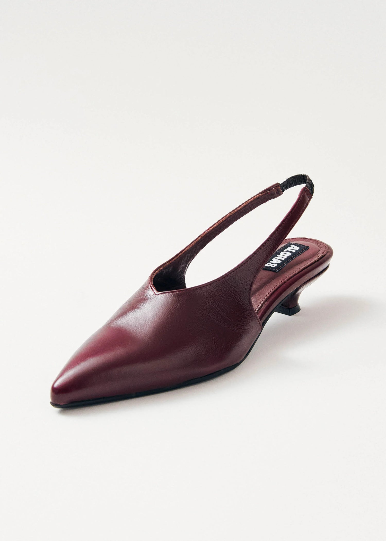 Alohas-Eros Burgundy Leather Pumps-dgallerystore