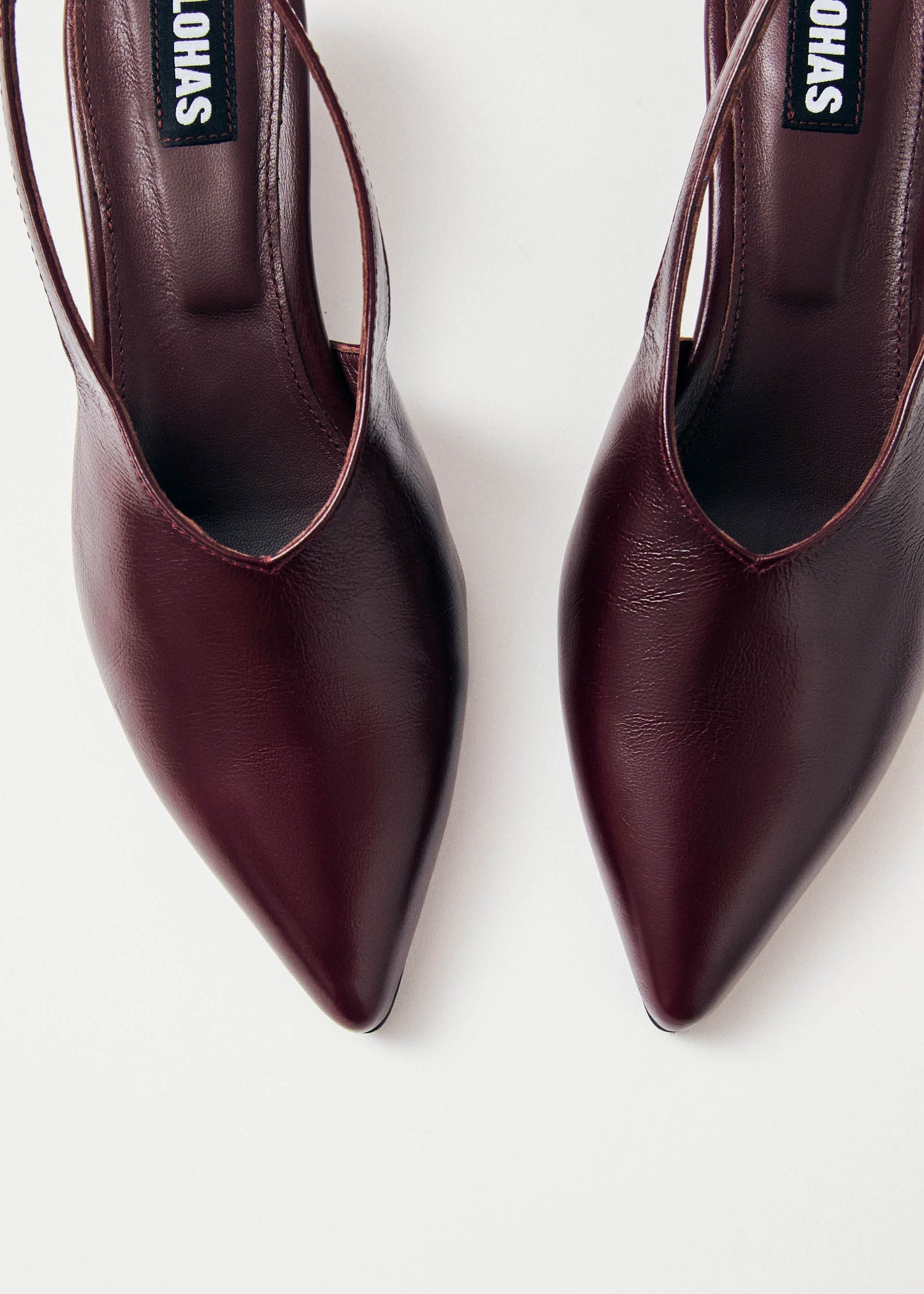 Alohas-Eros Burgundy Leather Pumps-dgallerystore
