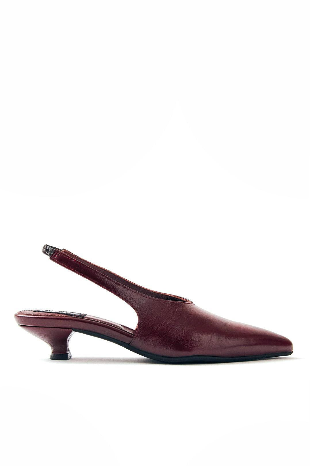 Alohas-Eros Burgundy Leather Pumps-dgallerystore