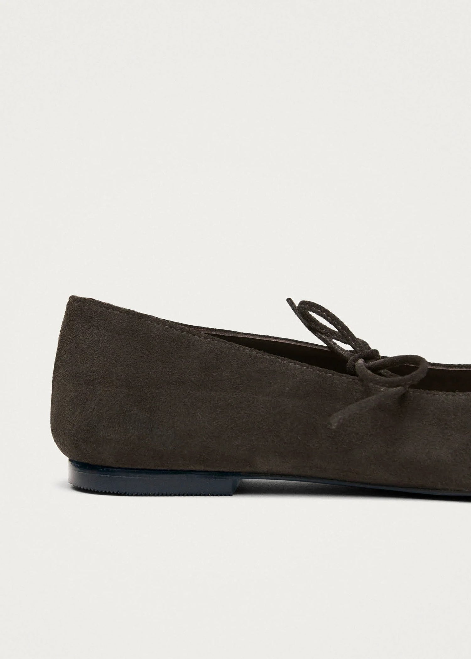 Alohas-Sway Suede Coffee Brown Leather Ballet Flats-dgallerystore
