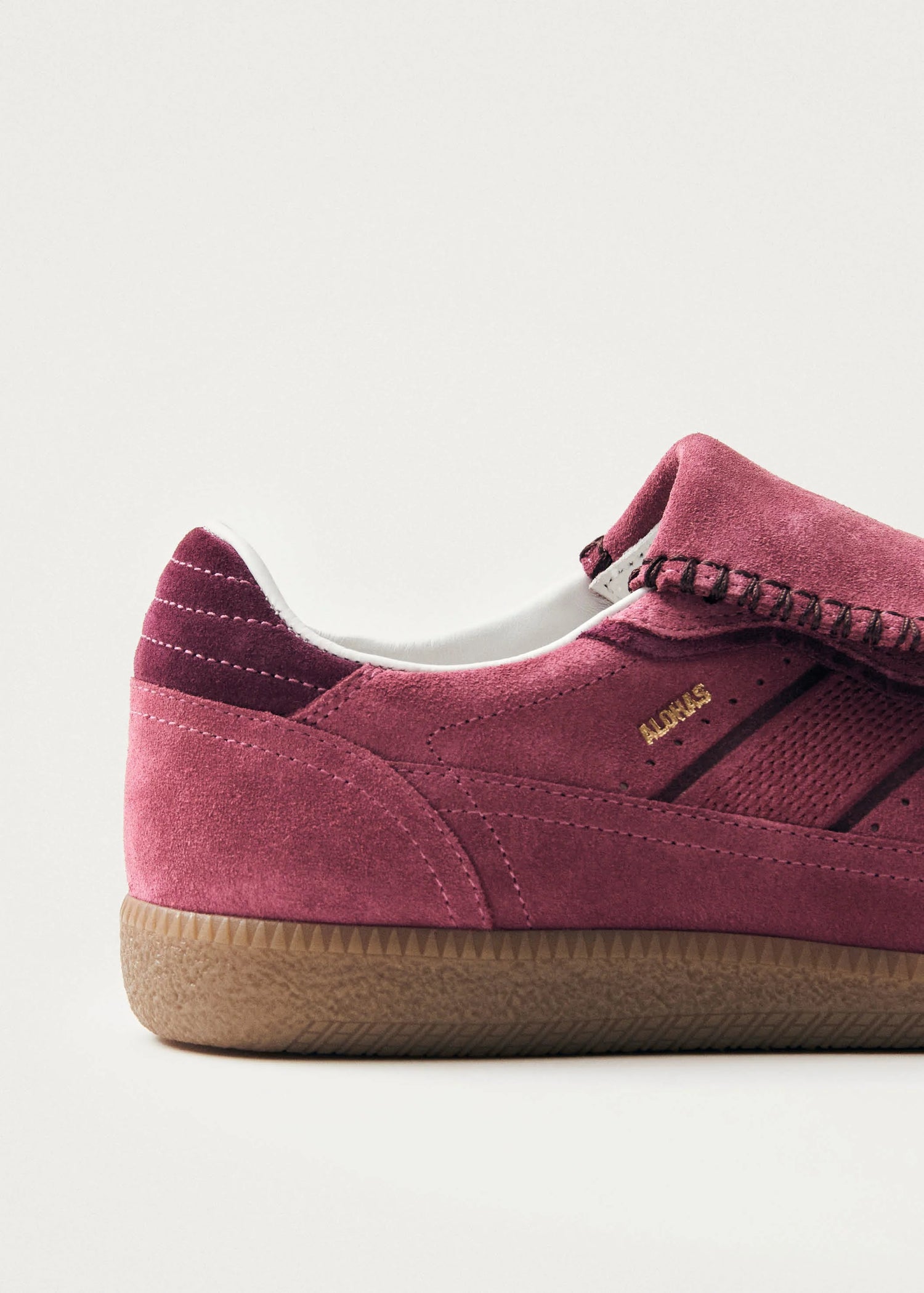 Alohas-Tb.490 Club Suede Raspberry Leather Sneakers-dgallerystore
