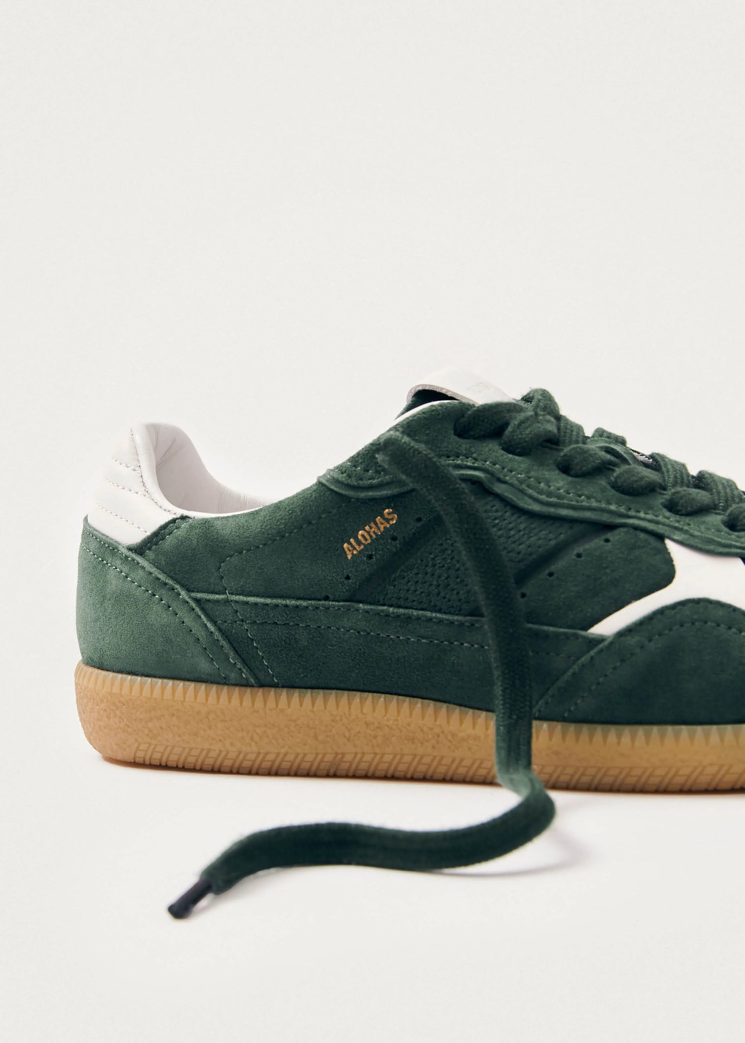 Alohas-Tb.490 Rife Forest Green Leather Sneakers-dgallerystore