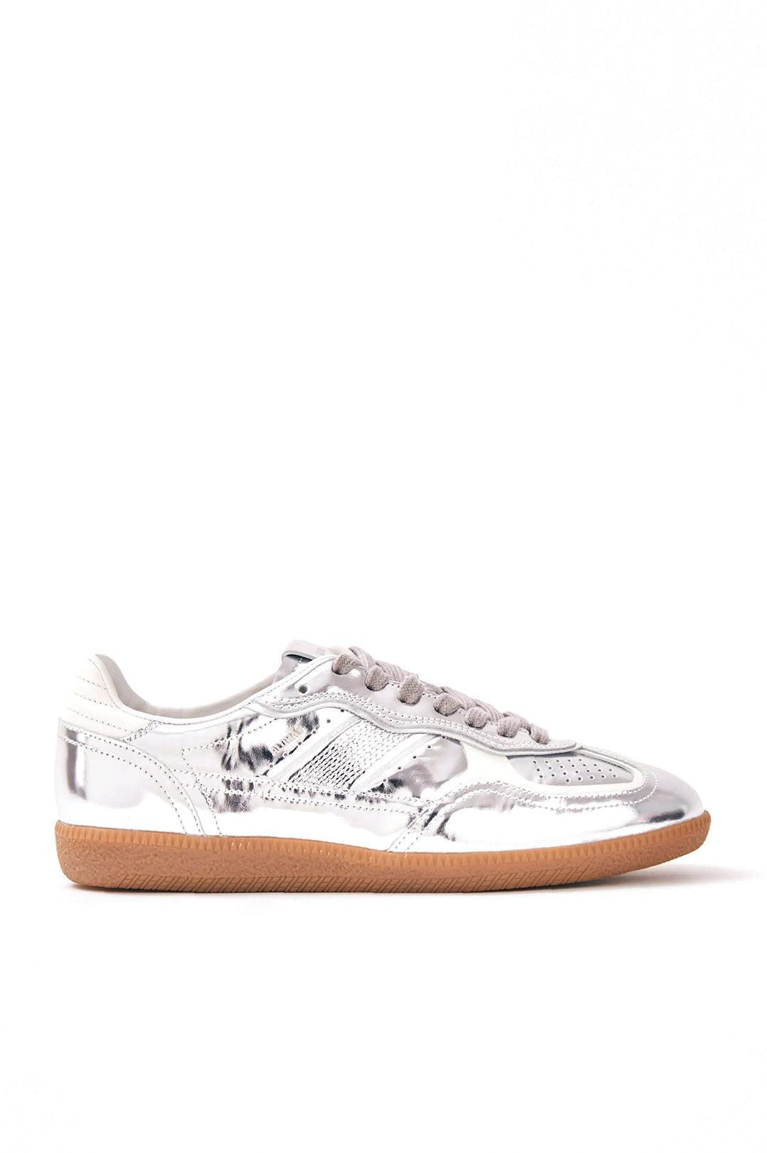 Alohas-Tb.490 Rife Shimmer Silver Cream Leather Sneakers-dgallerystore