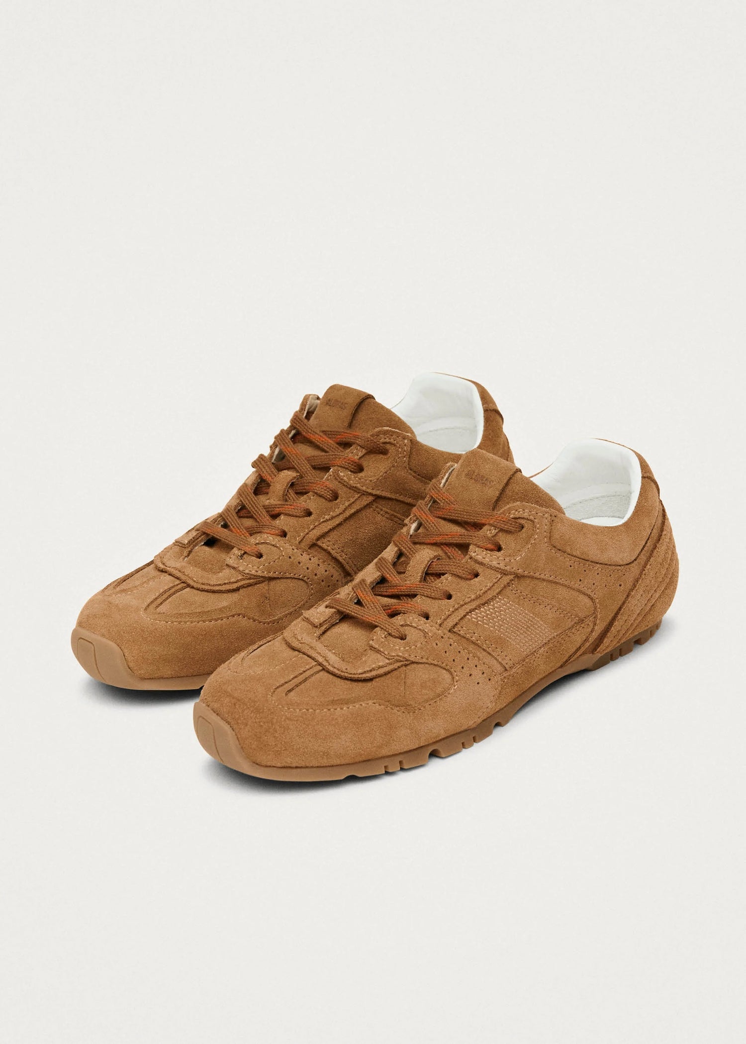 Alohas-Tb.56 Suede Tan Leather Sneakers-dgallerystore