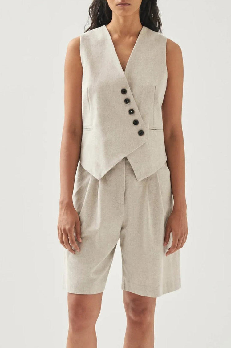 Alohas-Totti Cream Vest-dgallerystore