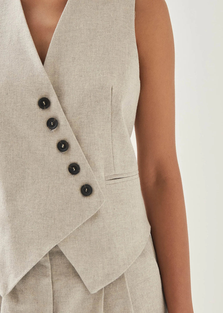 Alohas-Totti Cream Vest-dgallerystore