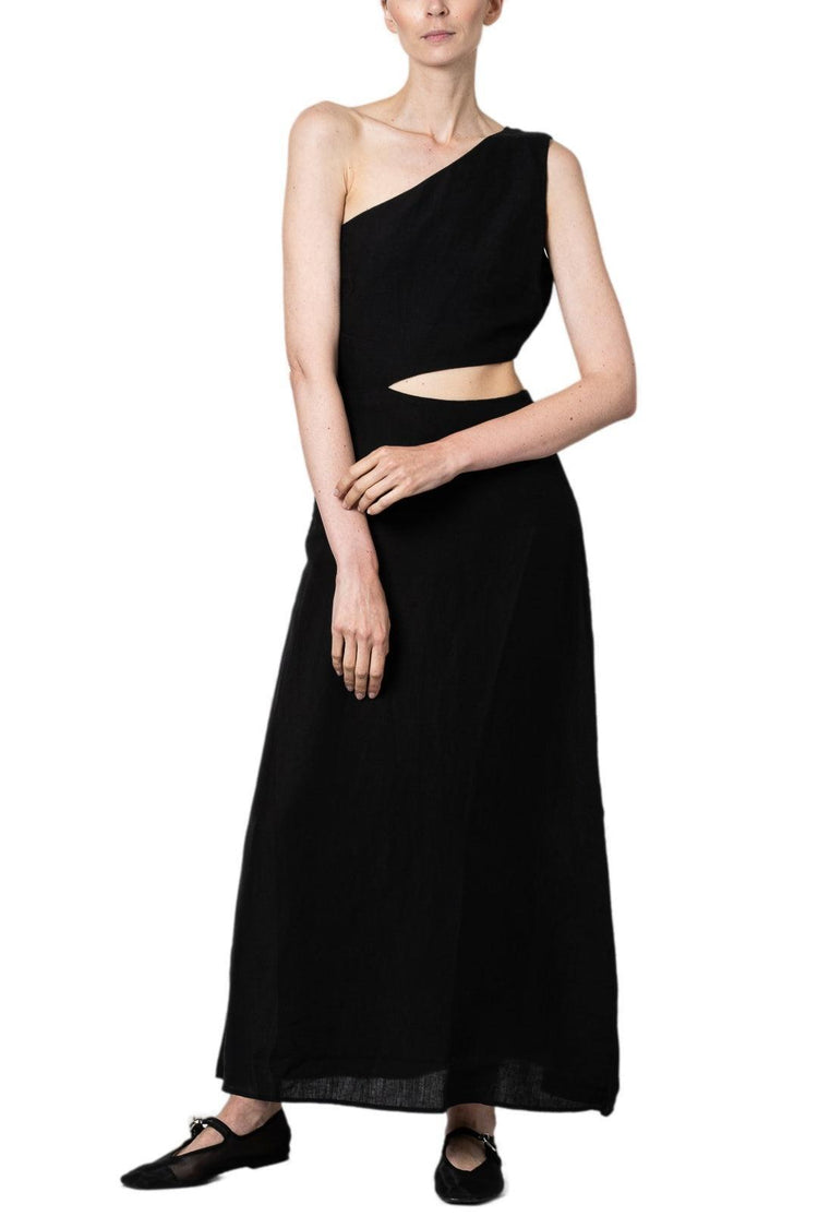 Arkitaip-Ava asymmetric maxi dress-dgallerystore