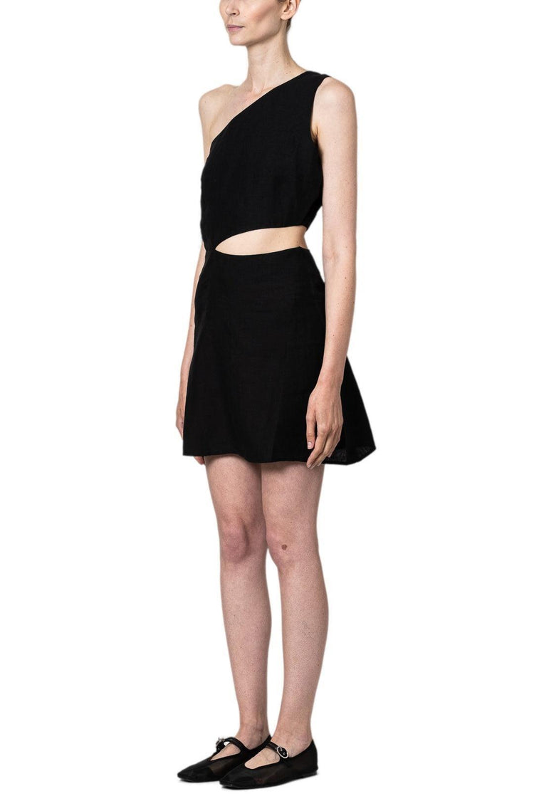 Arkitaip-Ava asymmetric mini dress-dgallerystore