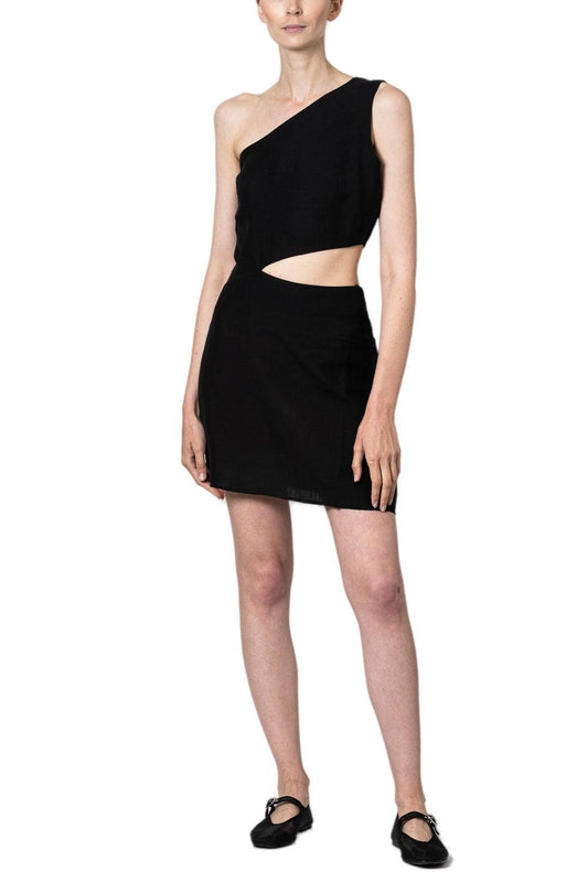 Arkitaip-Ava asymmetric mini dress-dgallerystore