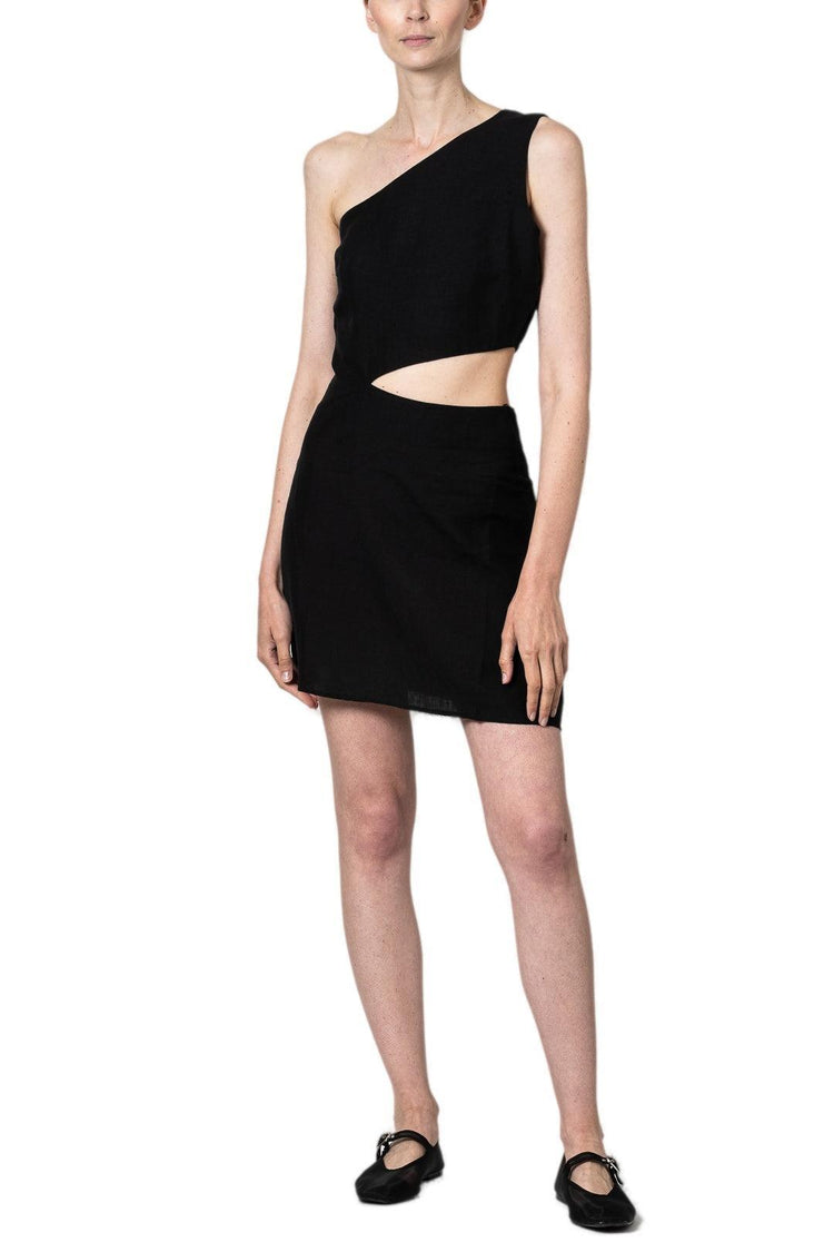 Arkitaip-Ava asymmetric mini dress-dgallerystore