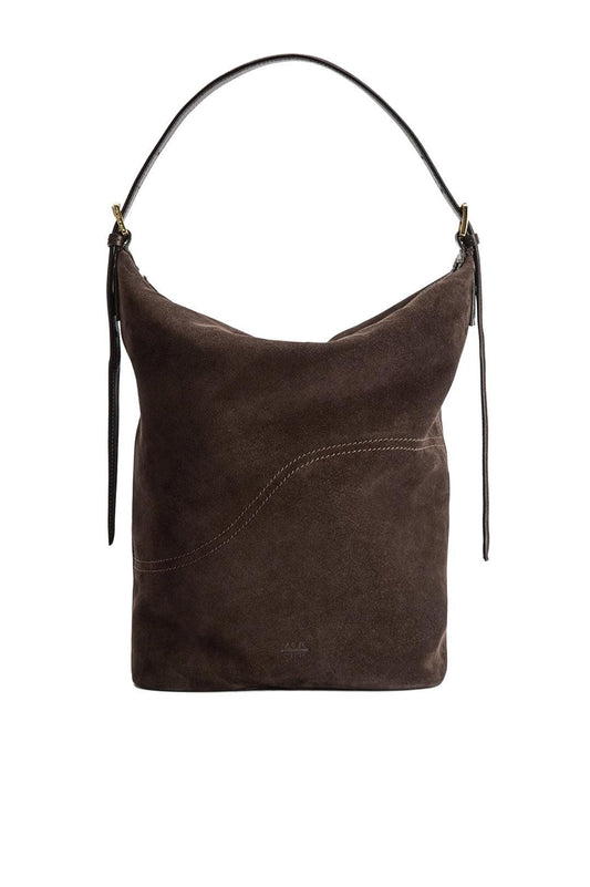 Atp Atelier-Tolve walnut suede tote bag-dgallerystore