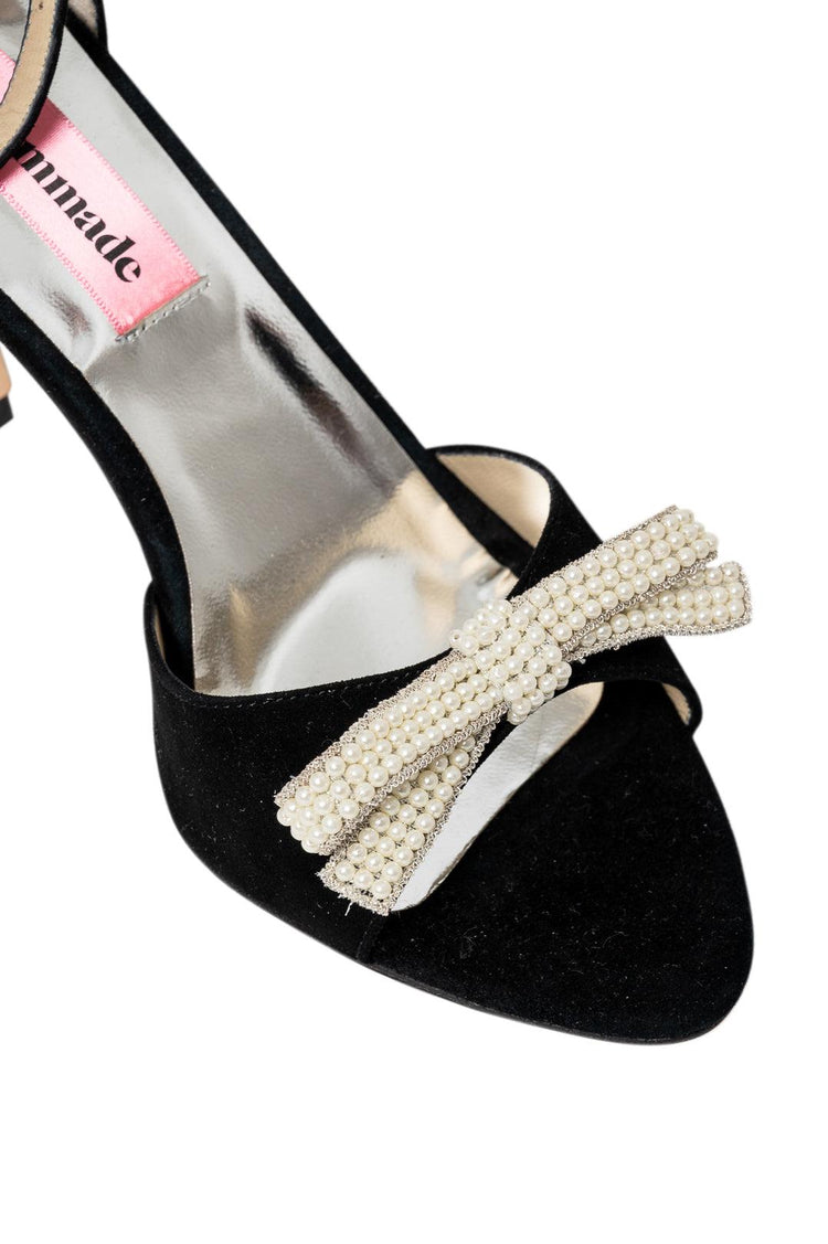 Custommade-Embellished suede pumps-dgallerystore