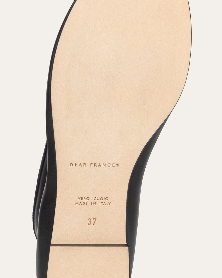 Dear Frances-Balla bootie black leather-dgallerystore