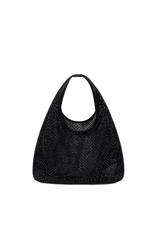 Dear Frances-Small Mesh Sacchetto, Black Crystal-dgallerystore