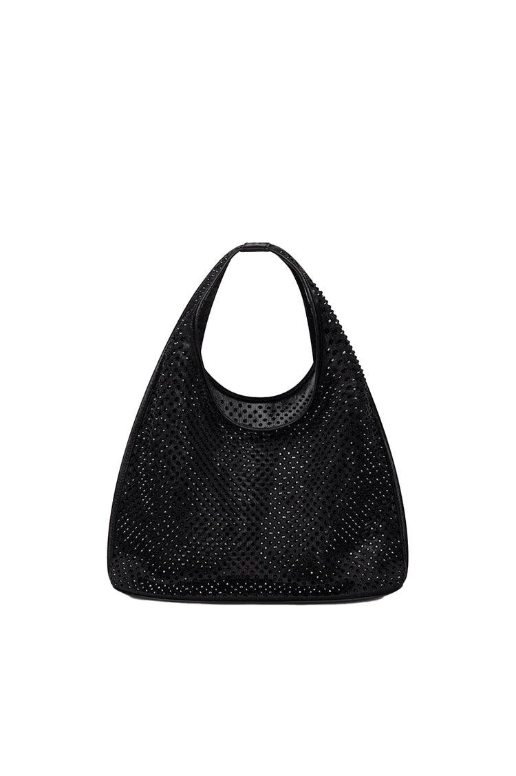 Dear Frances-Small Mesh Sacchetto, Black Crystal-dgallerystore