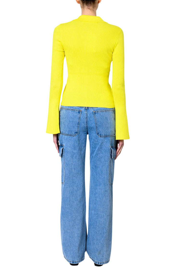 Designers Remix-Taliana Rib Tie Blouse-dgallerystore