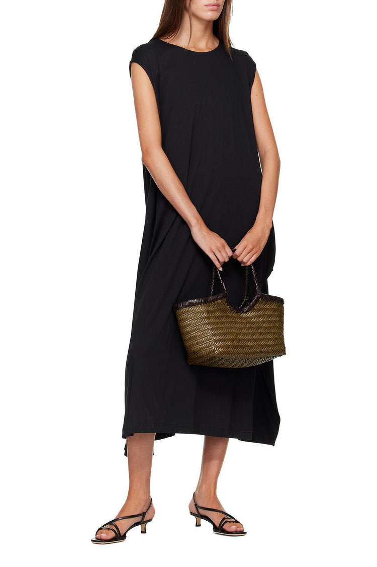 Dragon Diffusion-Khaki & Brown Nantucket Small Bag-dgallerystore