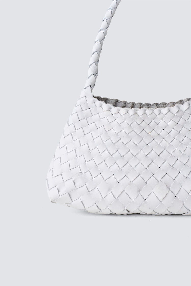 Dragon Diffusion-Rosanna white woven leather-dgallerystore