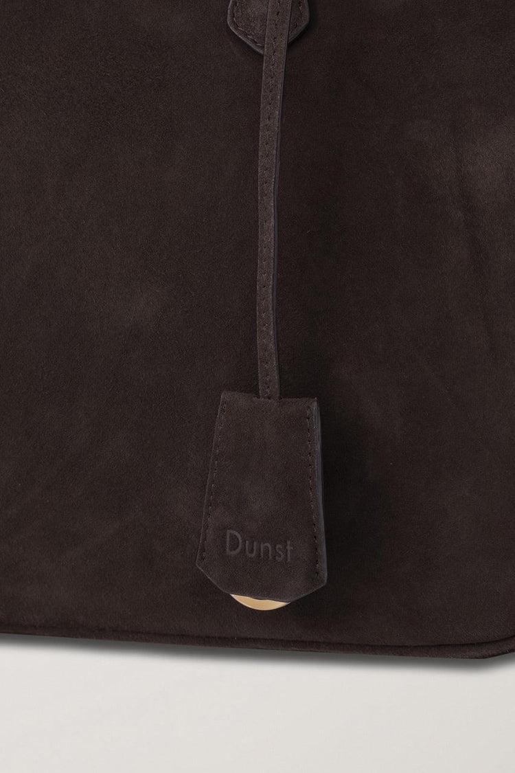 Dunst-Classic 28 suede bag deep brown-dgallerystore