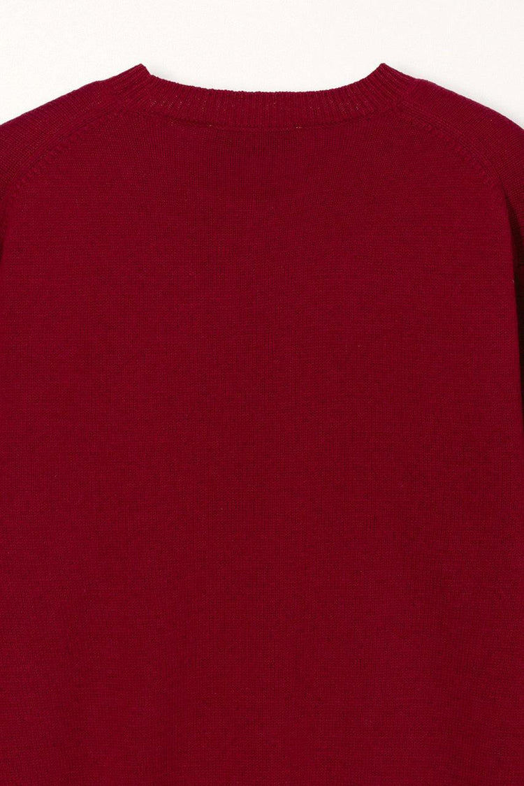 Dunst-Unisex cashmere crewneck sweater red-dgallerystore