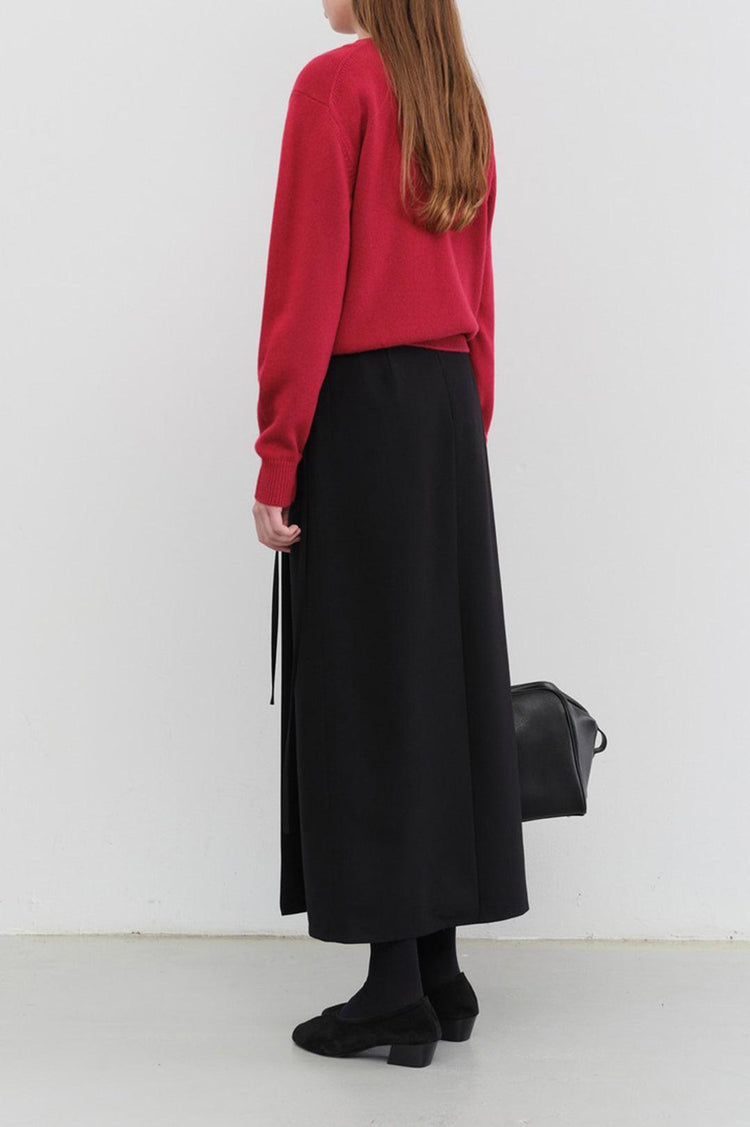 Dunst-Unisex cashmere crewneck sweater red-dgallerystore