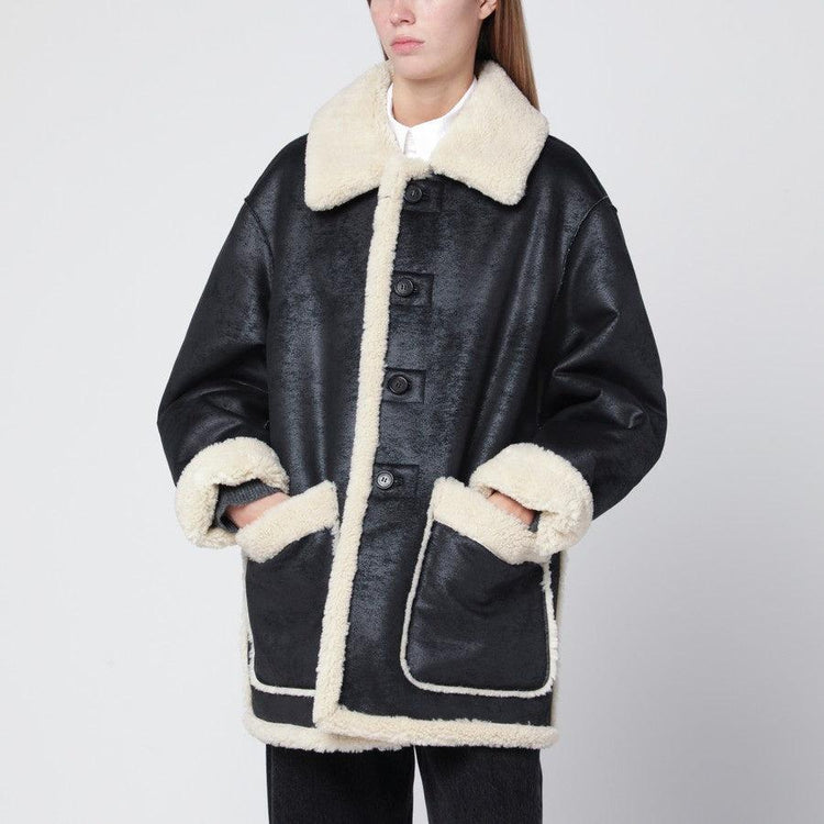 Dunst-Unisex reversible shearling jacket black-dgallerystore