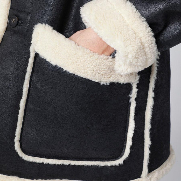 Dunst-Unisex reversible shearling jacket black-dgallerystore