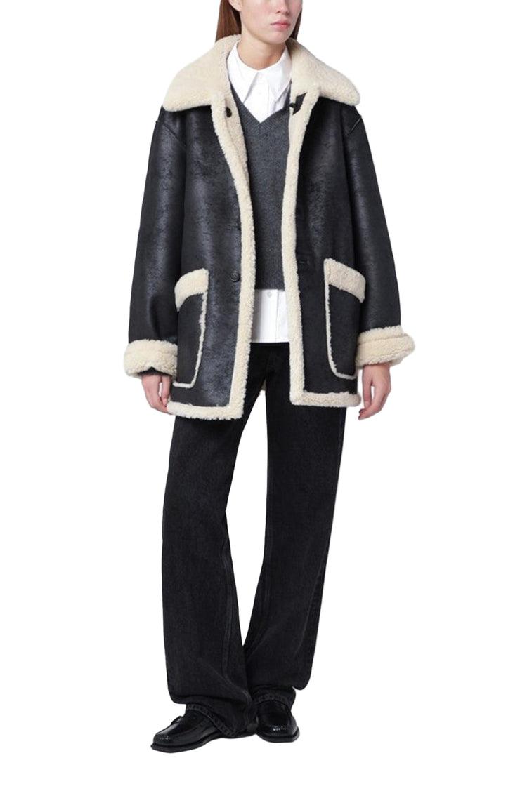 Dunst-Unisex reversible shearling jacket black-dgallerystore
