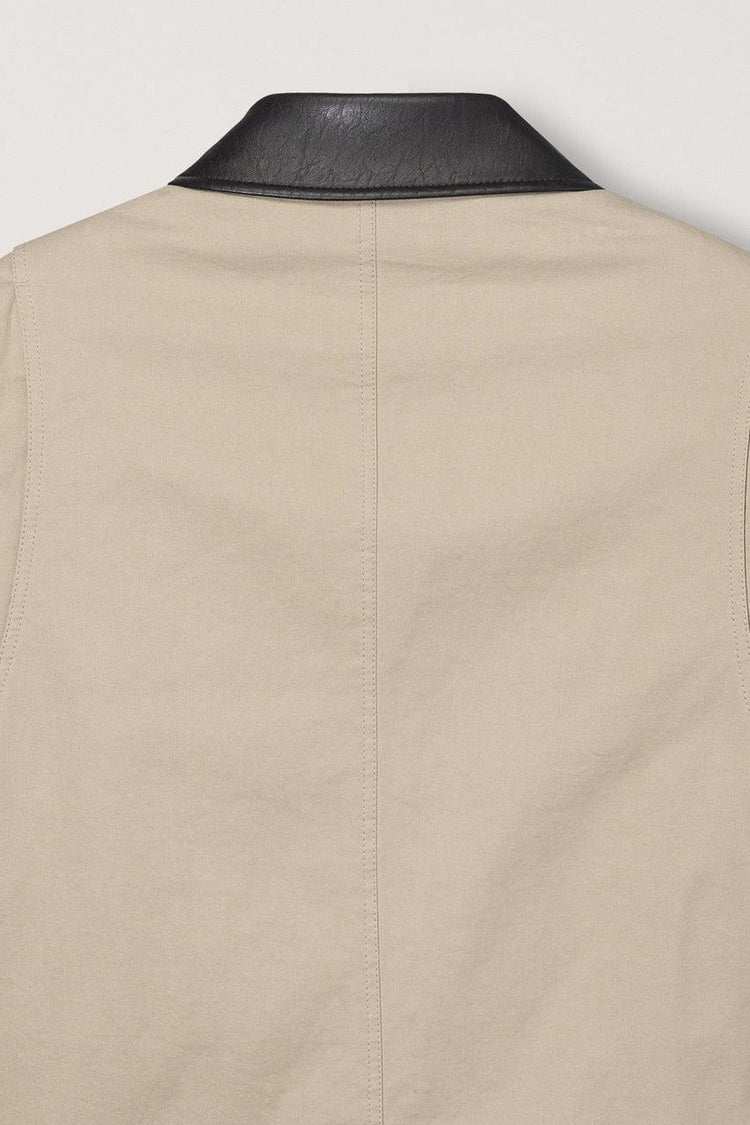 Dunst-Unisex vintage padded work jacket beige-dgallerystore