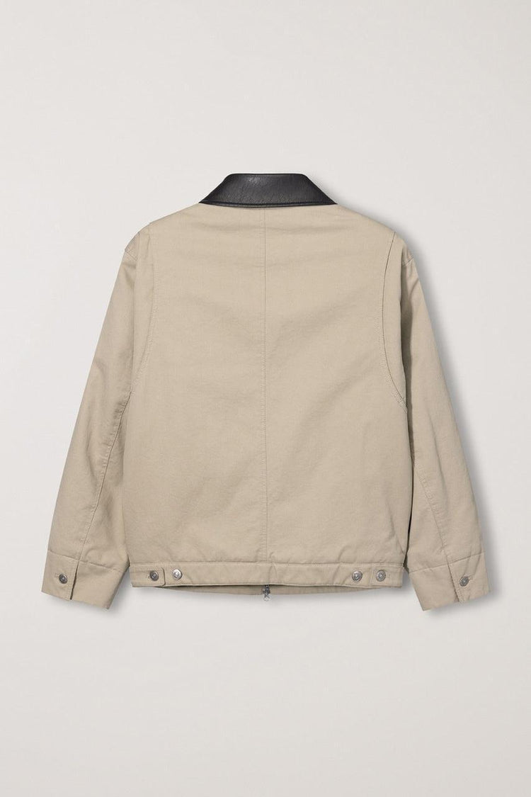 Dunst-Unisex vintage padded work jacket beige-dgallerystore