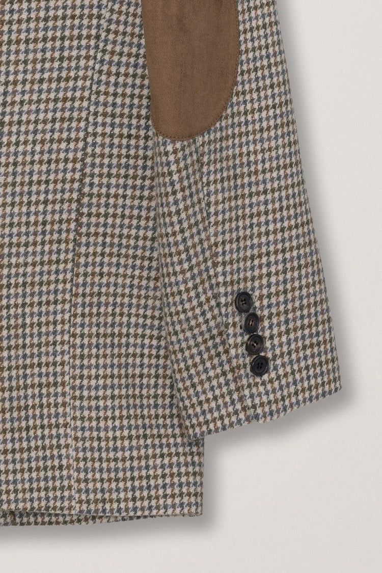 Dunst-Unisex vintage tailored wool blazer beige check-dgallerystore