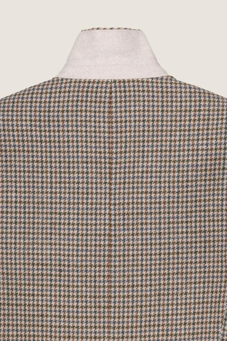 Dunst-Unisex vintage tailored wool blazer beige check-dgallerystore