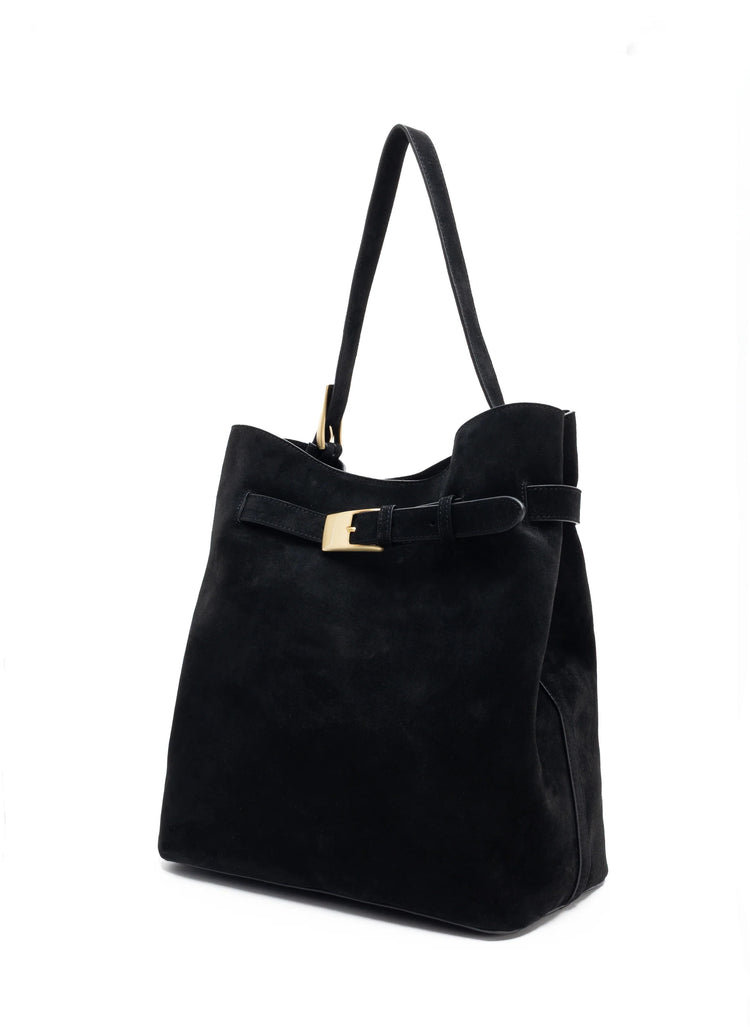 Elleme-Belt Bag Suede Black-dgallerystore