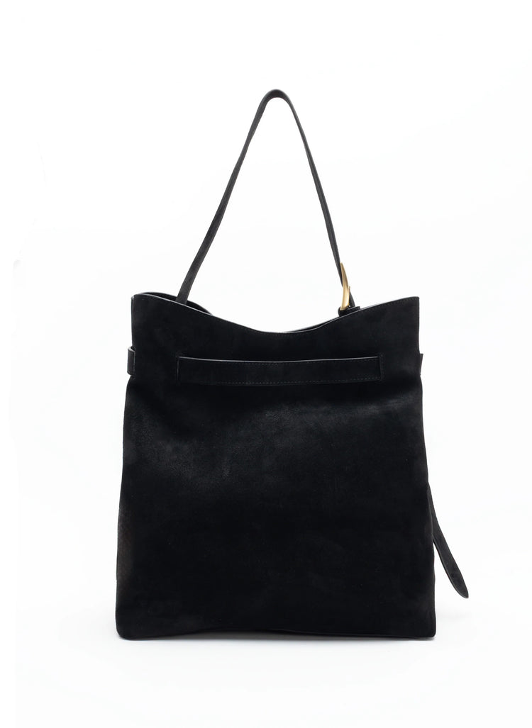 Elleme-Belt Bag Suede Black-dgallerystore