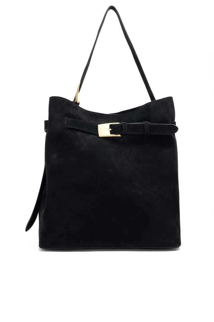 Elleme-Belt Bag Suede Black-dgallerystore