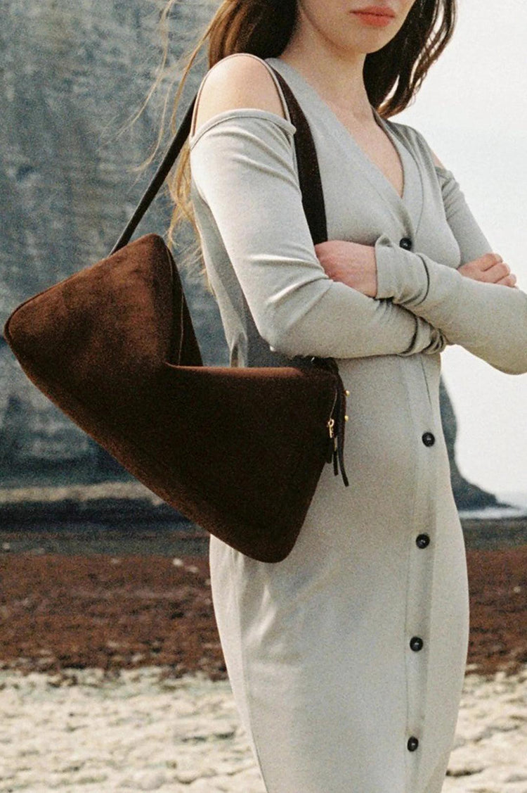 Elleme-Loop Large Suede/Leather Brownie/Tabacco-dgallerystore