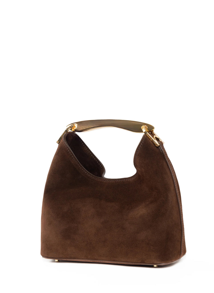 Elleme-Small Boomerang Suede Brownie-dgallerystore