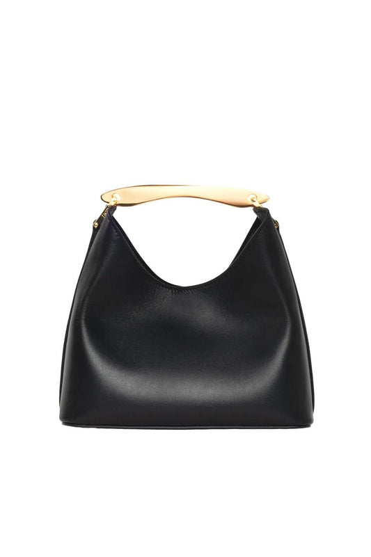 Elleme-Small boomerang leather black-dgallerystore