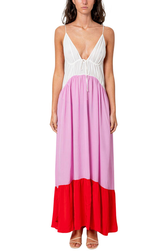 Evarae-Rouched Long Dress-dgallerystore