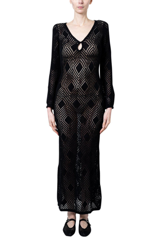 Faithfull-Serena Pointelle Knit Dress-dgallerystore